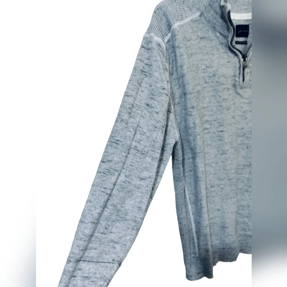 (M208) J.B Holt The Jefferson Quarter Zip Gray Pullover Sweater Size XL